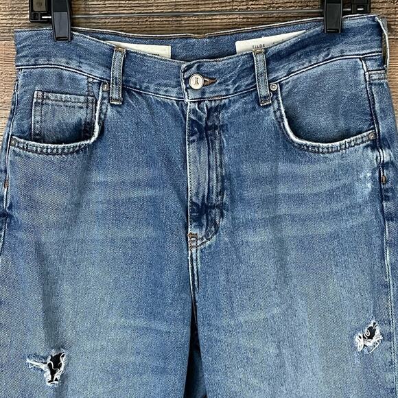 Pilcro and the Letterpress Tilde Jeans High Waist Distressed Blue Size 28 - Picture 2 of 12